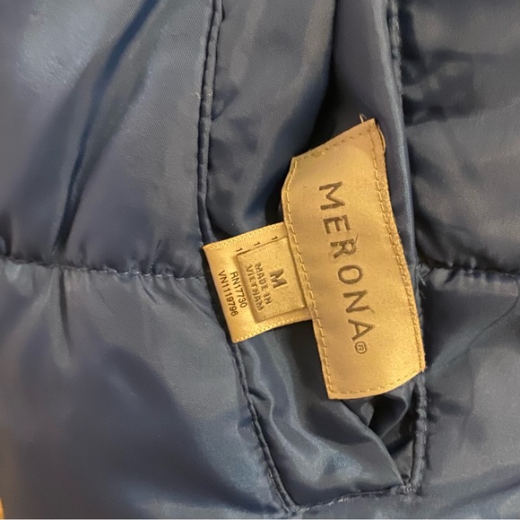 Ann Taylor Mustard Sweater with a Blue Reversible Vest set… and Earrings ….. - Picture 7 of 9